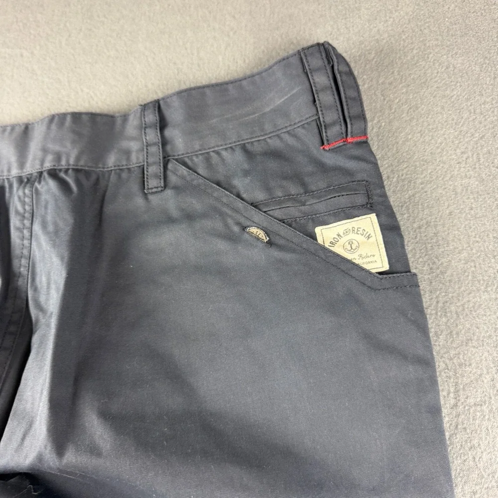 Iron and Resin Pants Men's 32x32 Blue Workwear Union Utility Canvas Collar